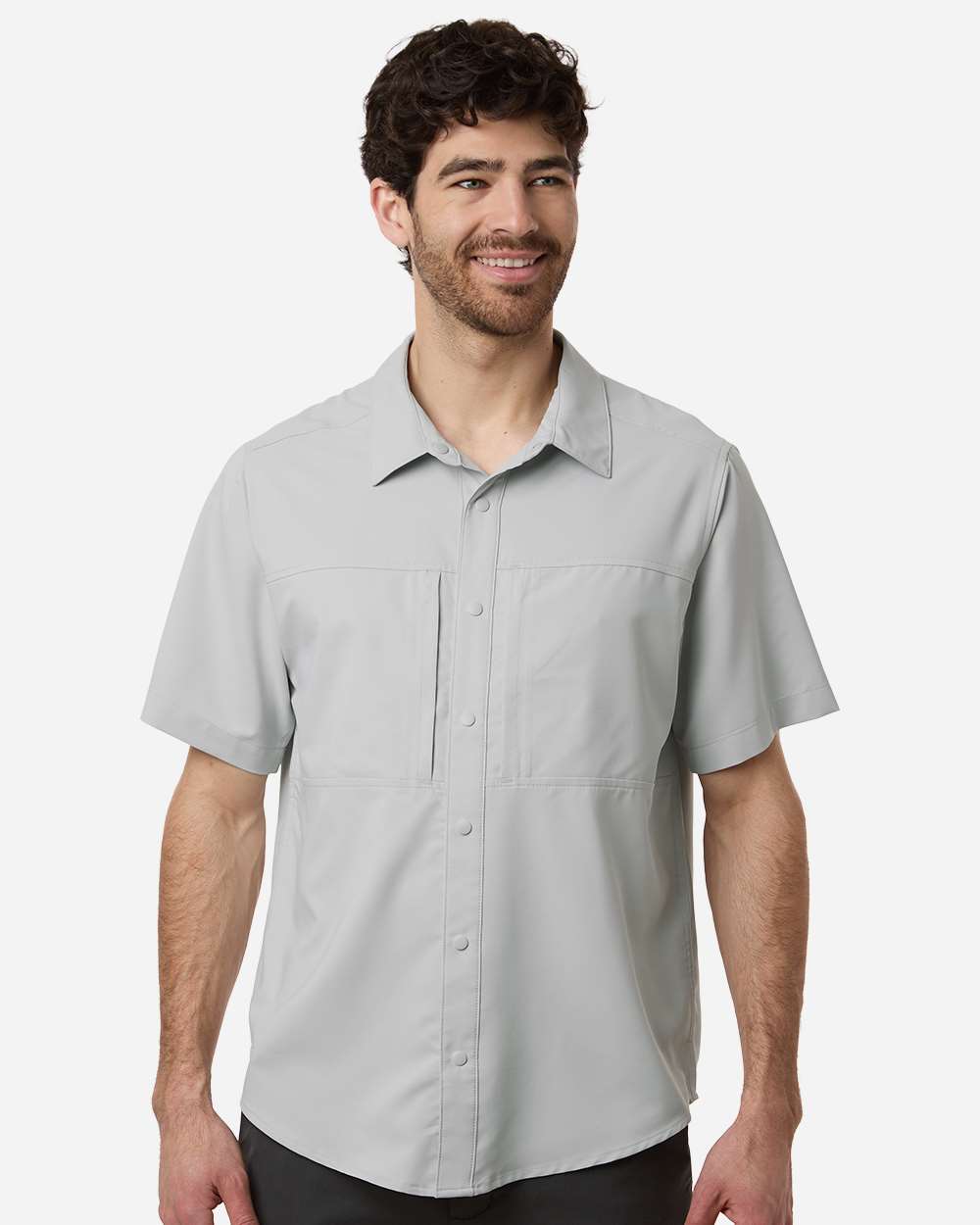 Men's UltraUVP Shoreline Short Sleeve Staff Shirt – CE520 – Platinum