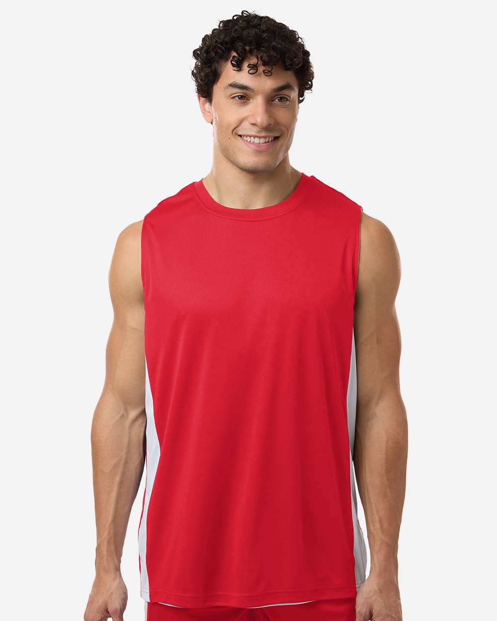 Unisex Zone Performance Reversible Jersey – TT115 – Sport Red/ White