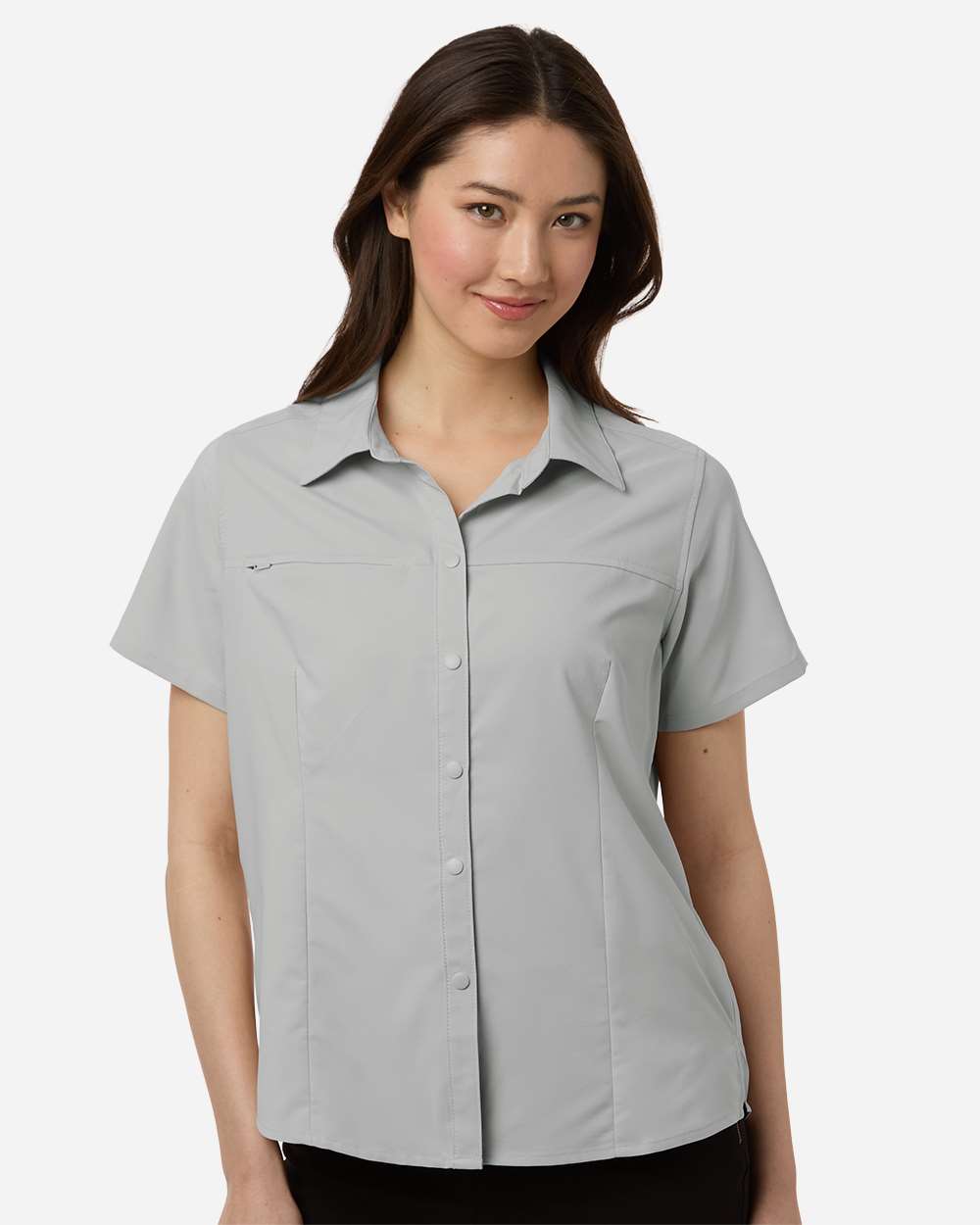 Women's UltraUVP Shoreline Short Sleeve Staff Shirt – CE520W – Platinum