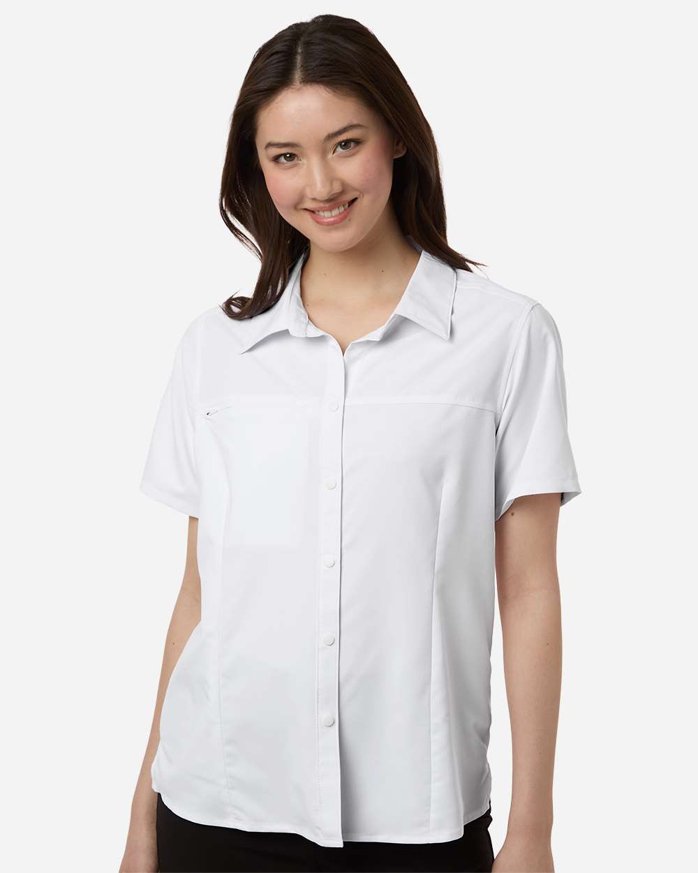 Women's UltraUVP Shoreline Short Sleeve Staff Shirt – CE520W – White