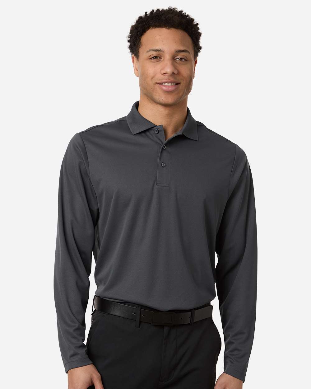 Men's Nova Performance Long Sleeve Pique Polo – CE108L
