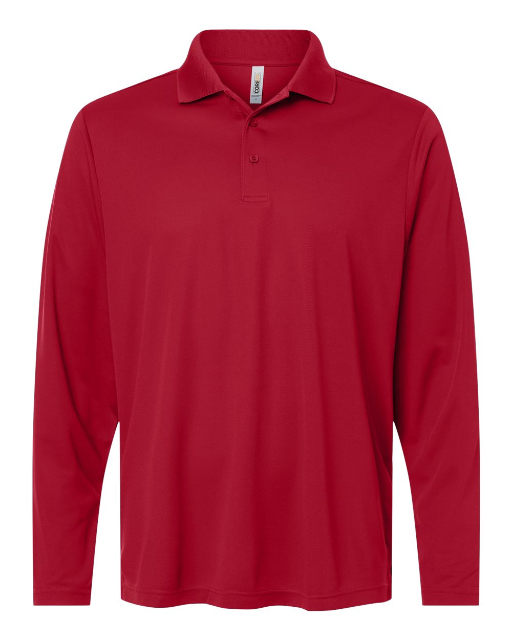 Men's Nova Performance Long Sleeve Pique Polo – CE108L – Classic Red
