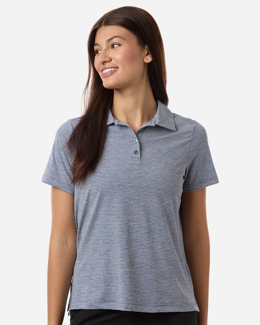 Women's Relay Heathered Stripe Polo – TT125W