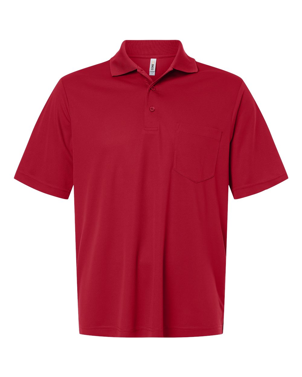 Men's Nova Performance Pique Pocket Polo – CE108P – Classic Red