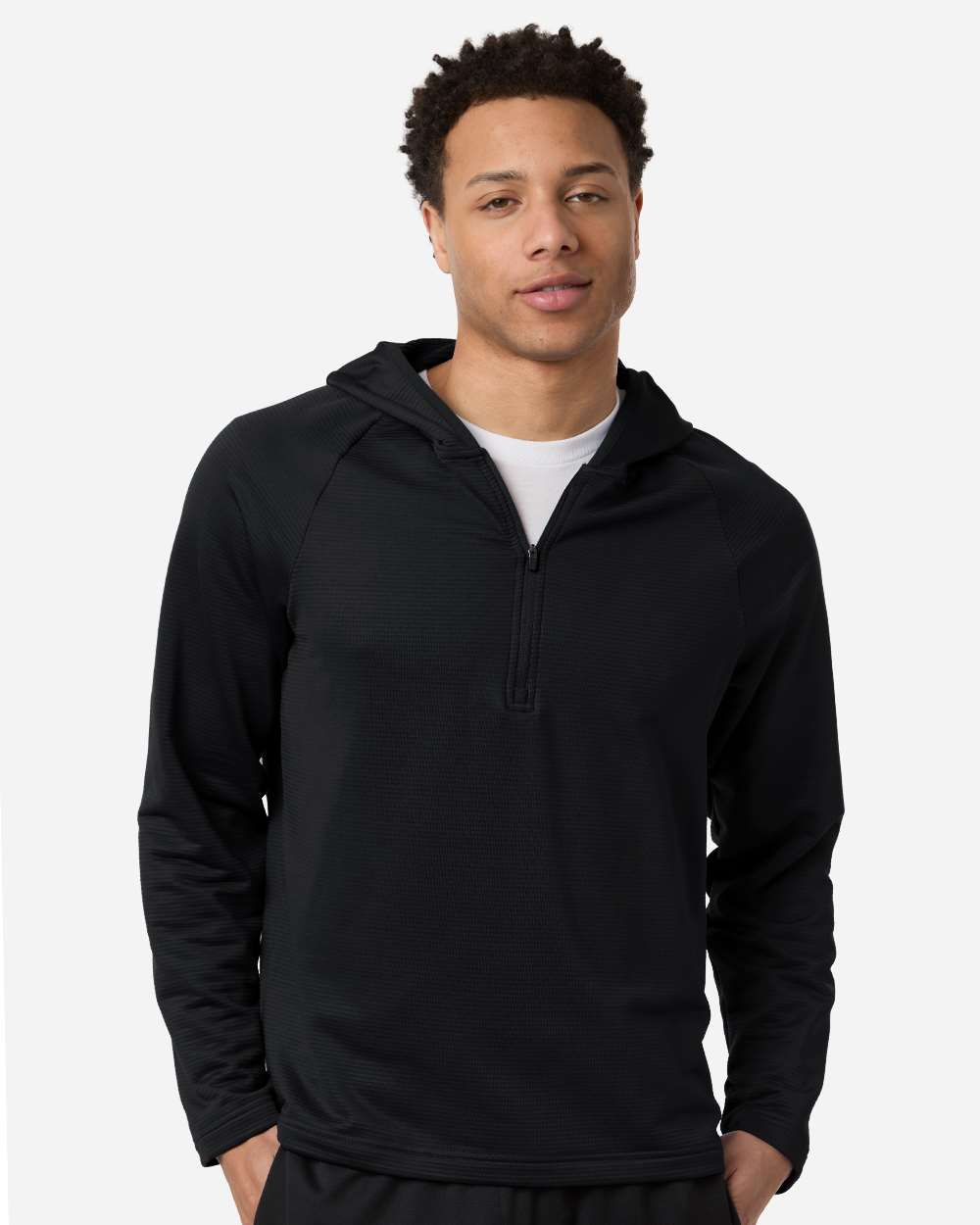 Men's Qualify Quarter-Zip Hooded Pullover – TT200
