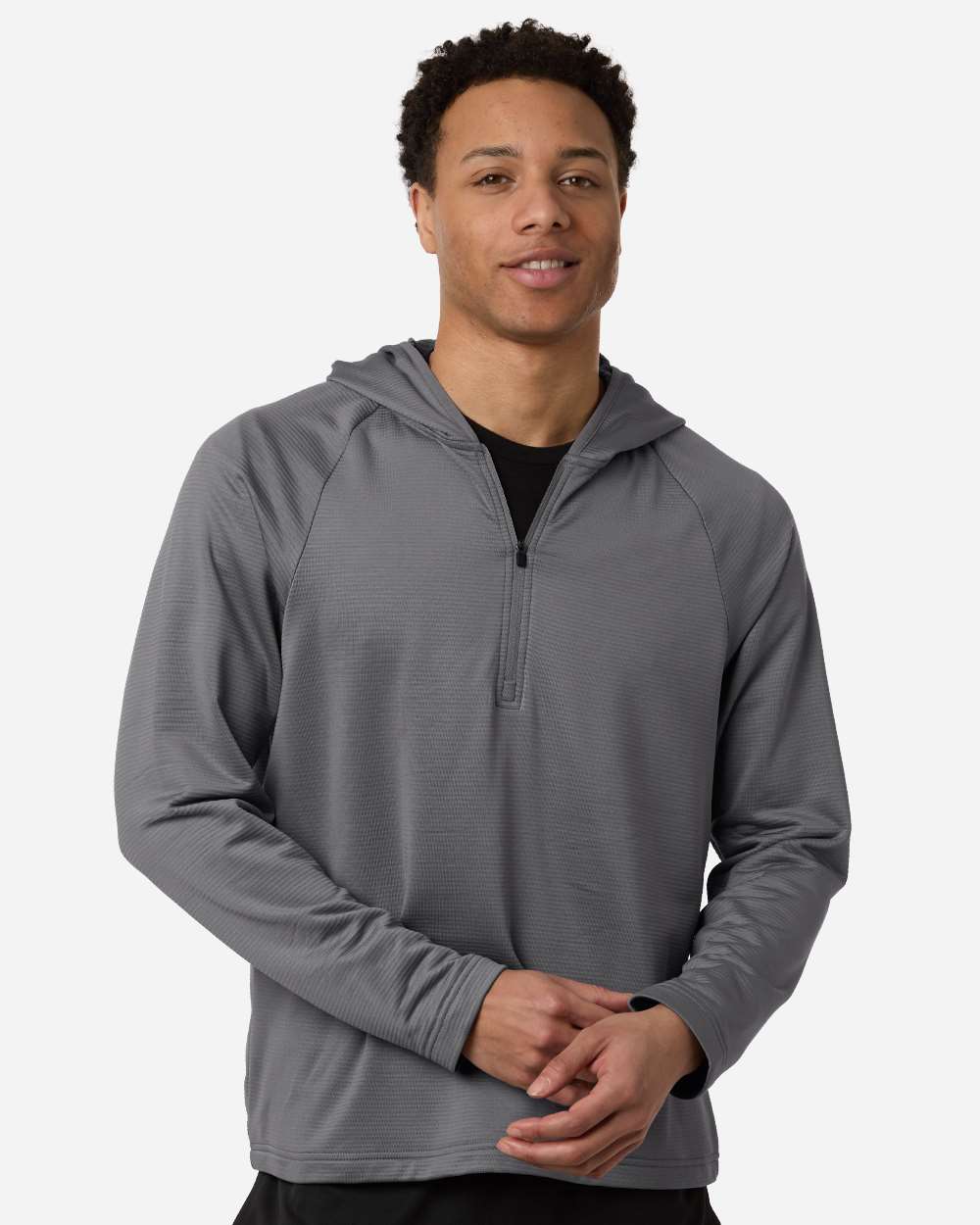 Men's Qualify Quarter-Zip Hooded Pullover – TT200