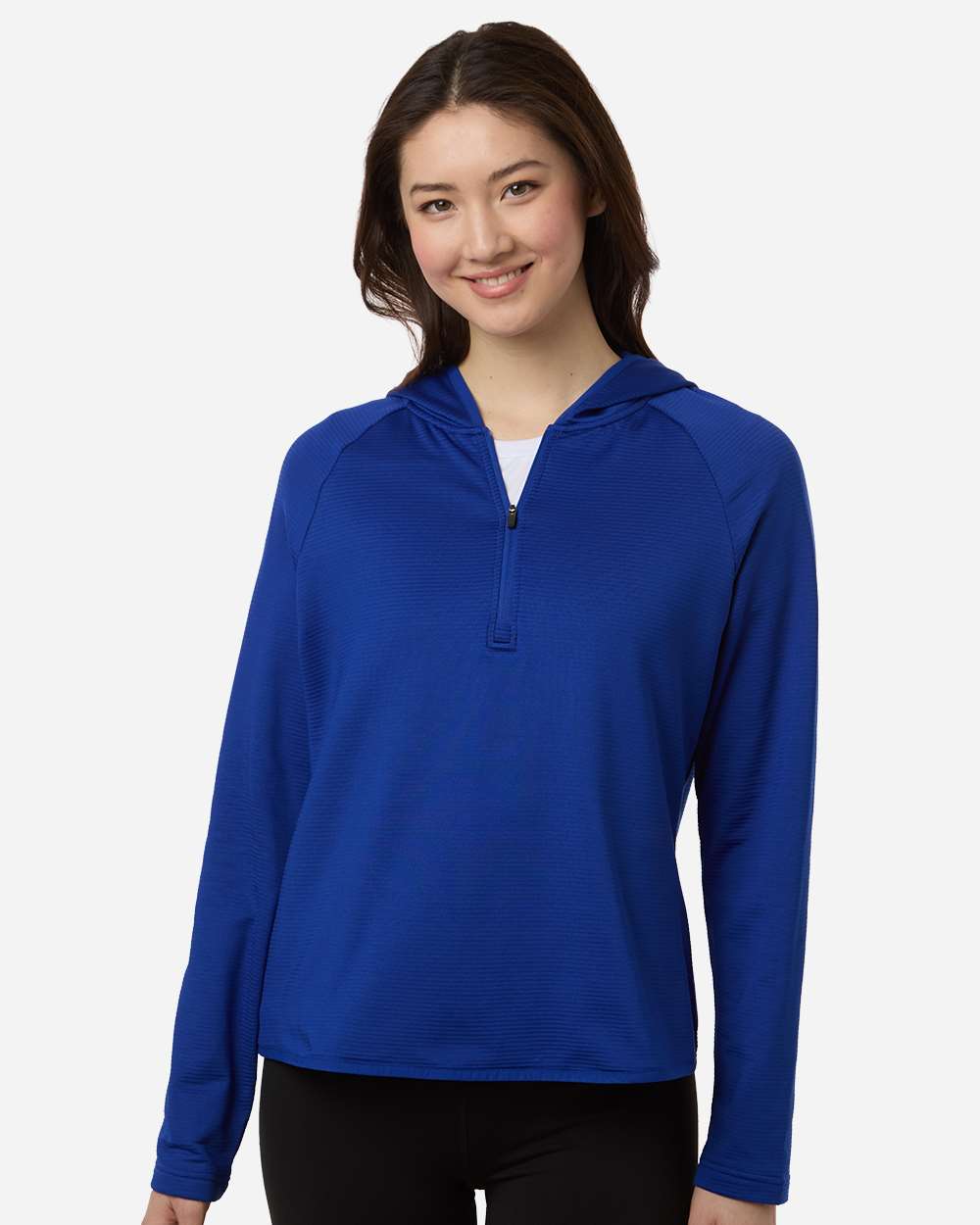 Women's Qualify Quarter-Zip Hooded Pullover – TT200W – Sport Royal