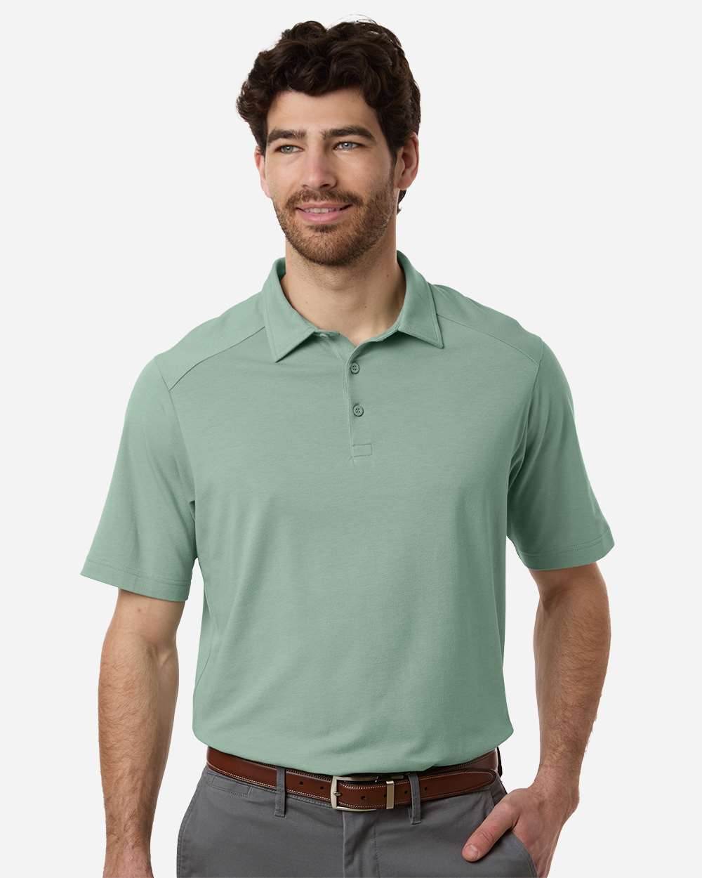 Men's Seaton Pebble Textured Polo – DG102