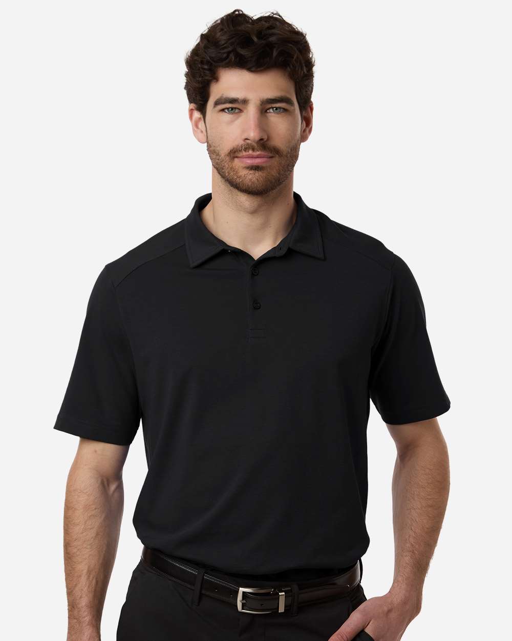 Men's Seaton Pebble Textured Polo – DG102