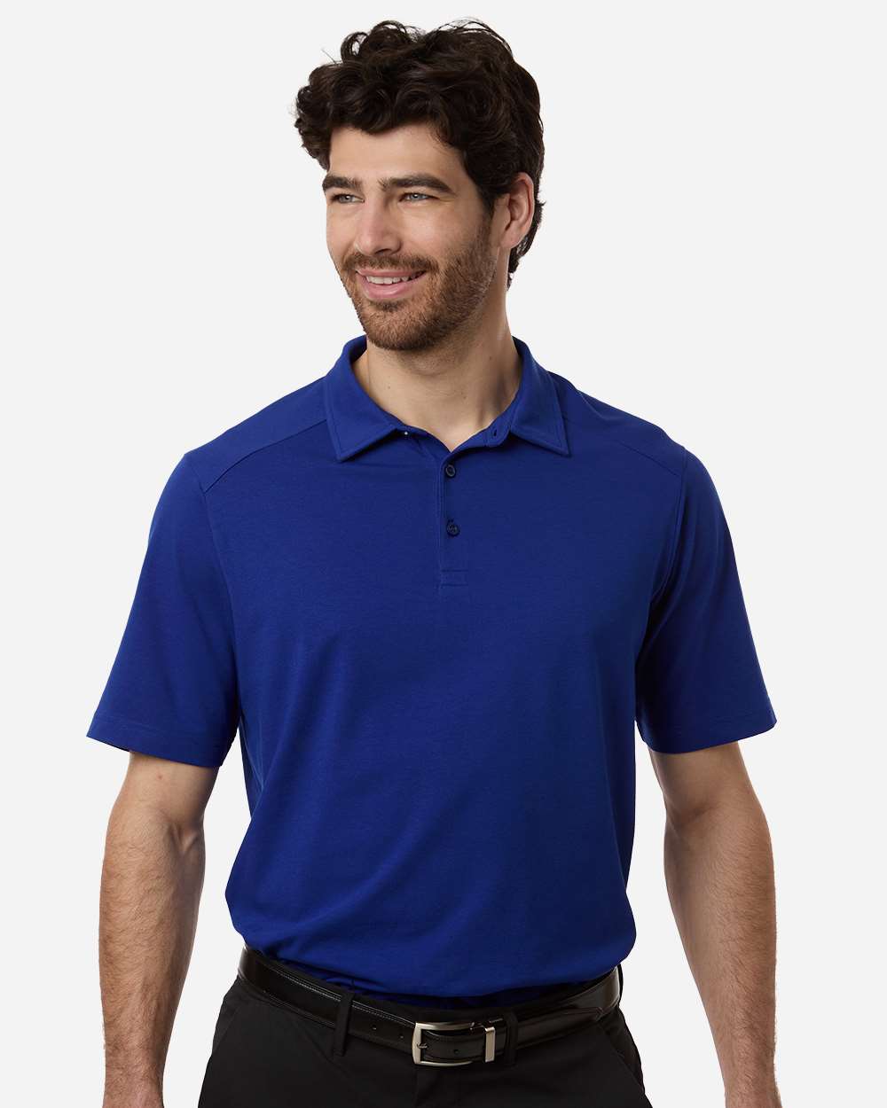 Men's Seaton Pebble Textured Polo – DG102 – Midnight Royal
