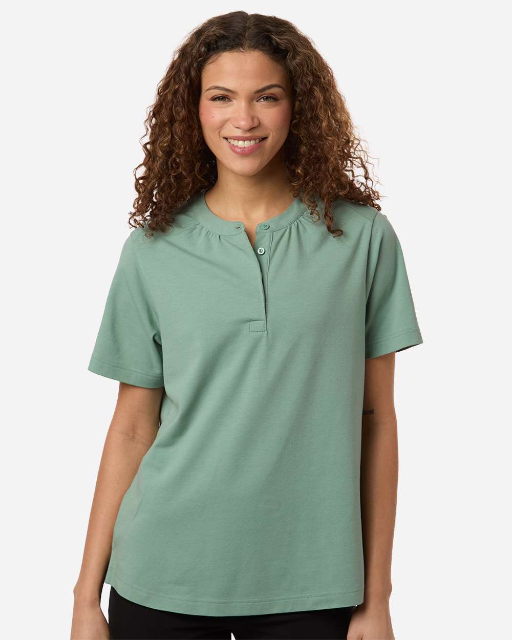 Women's Seaton Pebble Textured Polo – DG102W