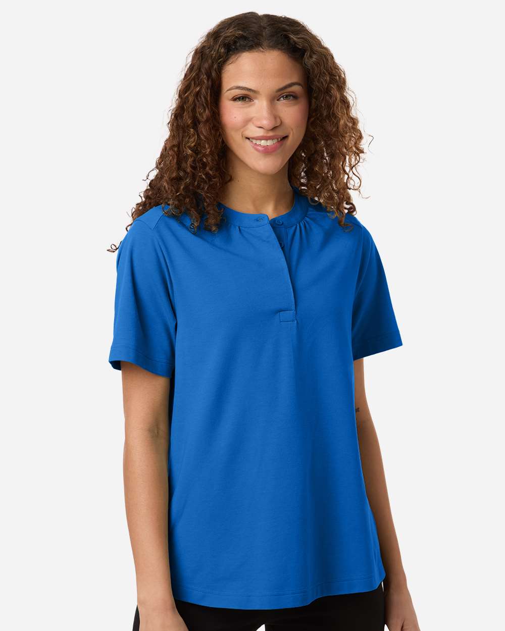 Women's Seaton Pebble Textured Polo – DG102W