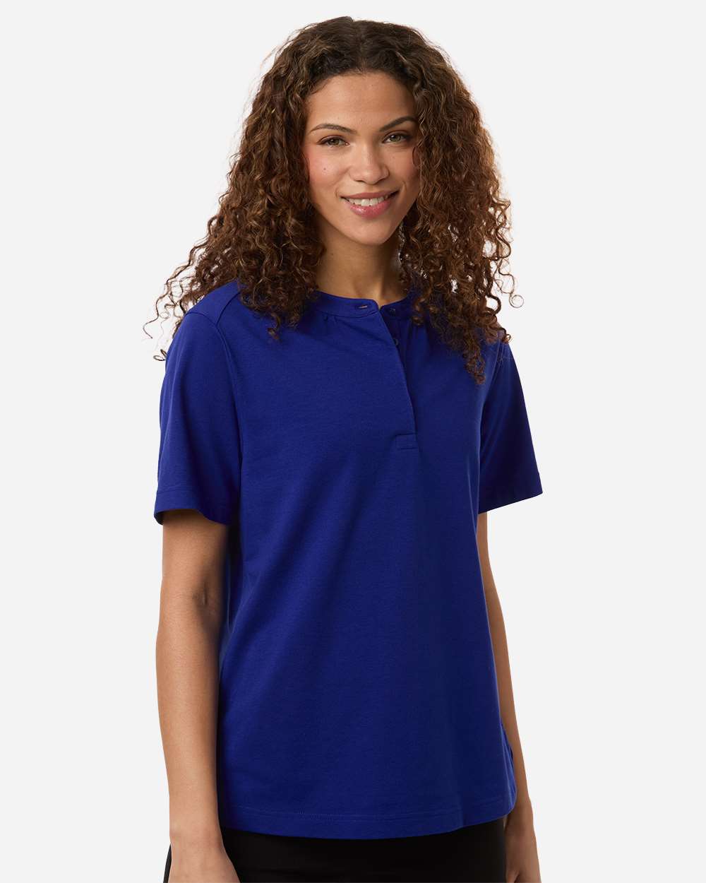 Women's Seaton Pebble Textured Polo – DG102W – Midnight Royal