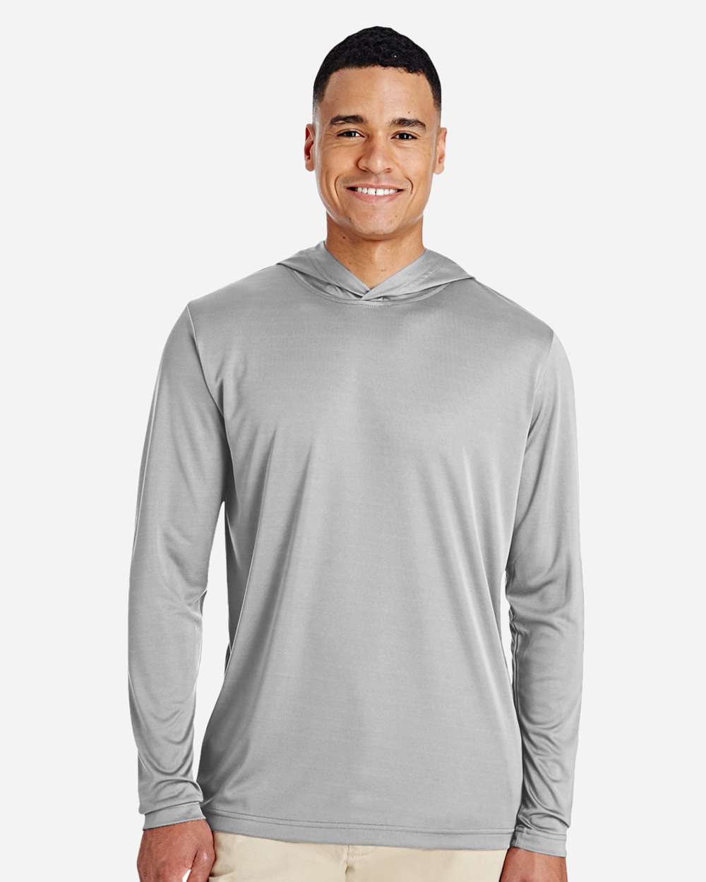 Men's Zone Performance Hooded T-Shirt – TT41 – Sport Silver