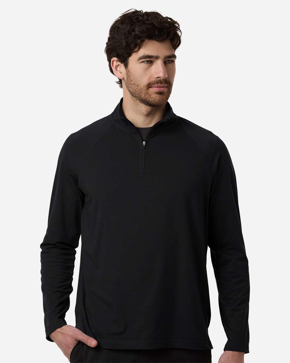 Men's Seaton Pebble Textured Quarter-Zip Pullover – DG402
