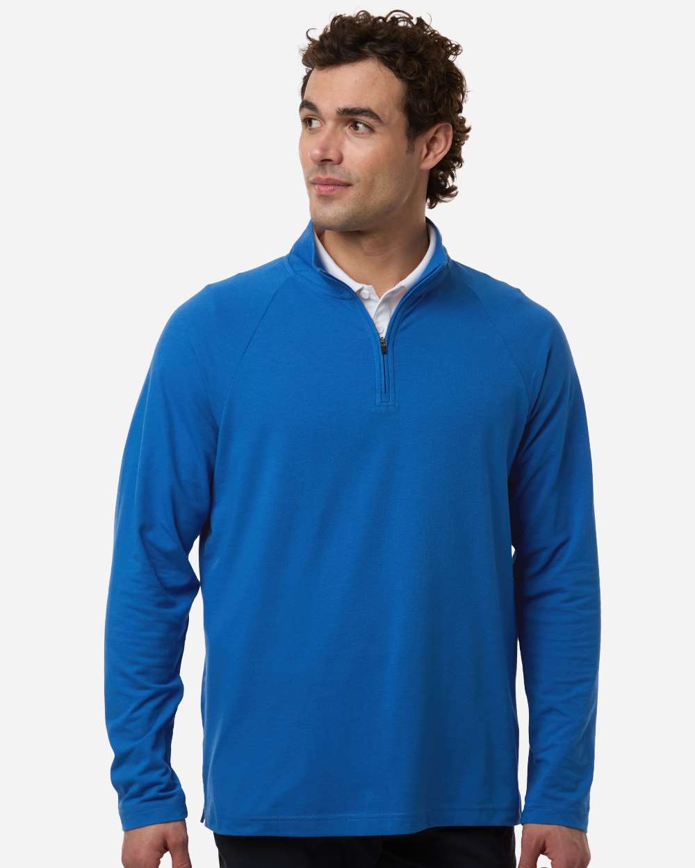 Men's Seaton Pebble Textured Quarter-Zip Pullover – DG402