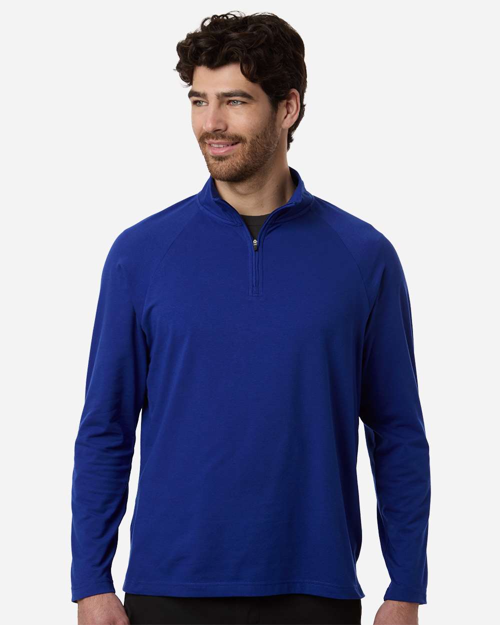 Men's Seaton Pebble Textured Quarter-Zip Pullover – DG402 – Midnight Royal