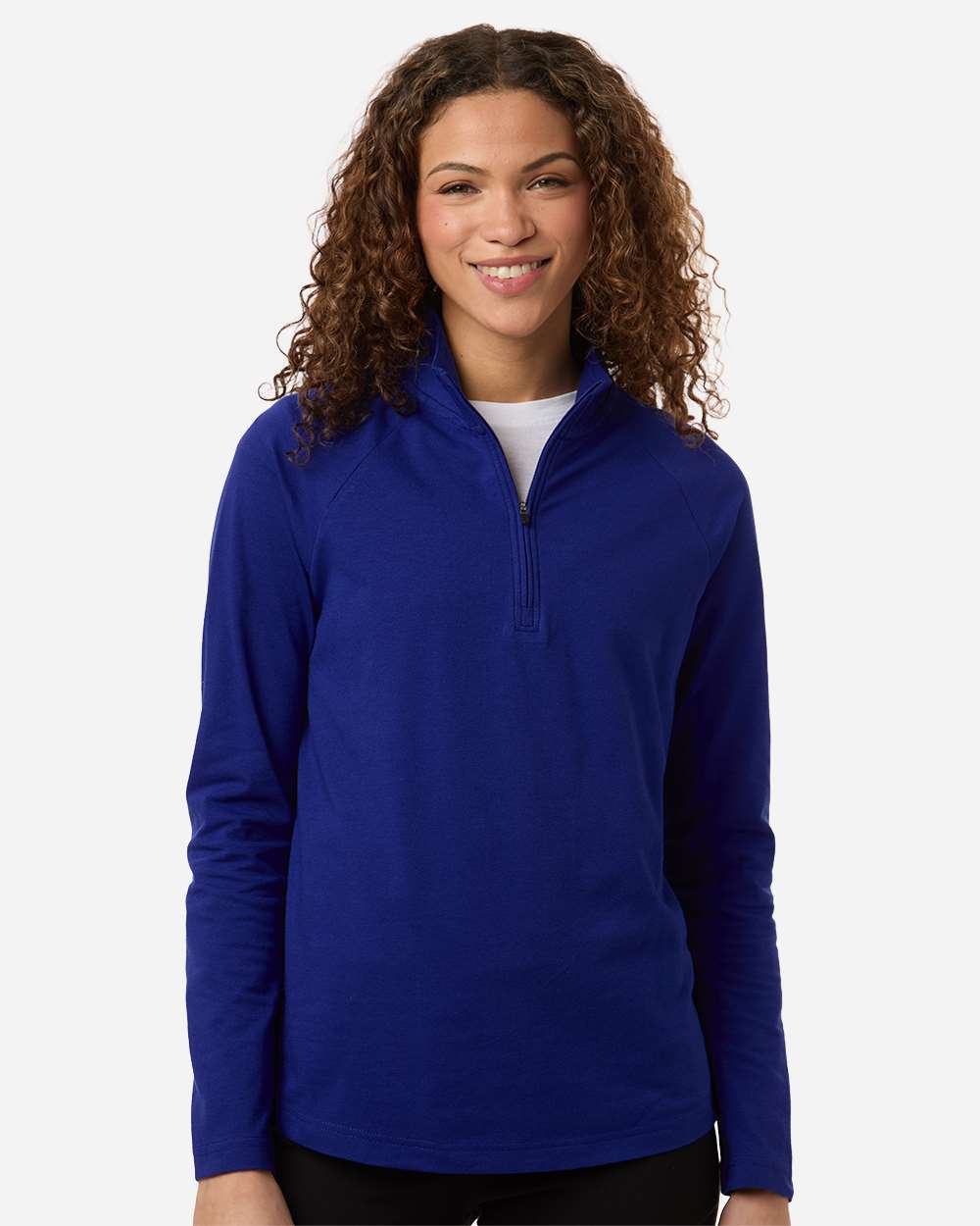 Women's Seaton Pebble Textured Quarter-Zip Pullover – DG402W – Midnight Royal