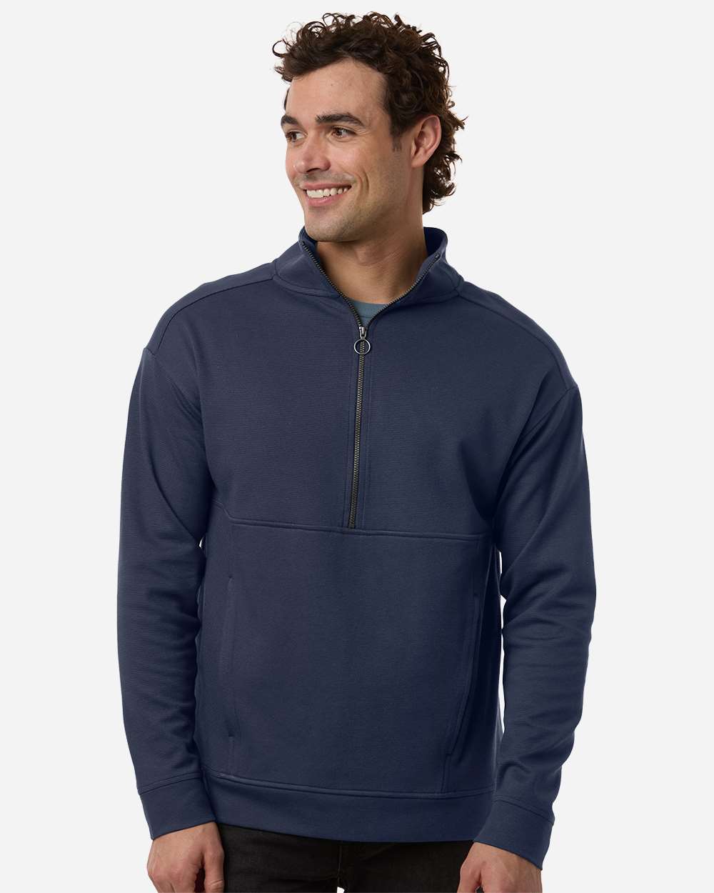 Men's Mantra Half-Zip Ottoman Pullover – NE220 – Classic Navy
