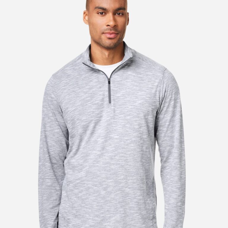 Men's Eclipse Jacquard Quarter-Zip Pullover – NE415