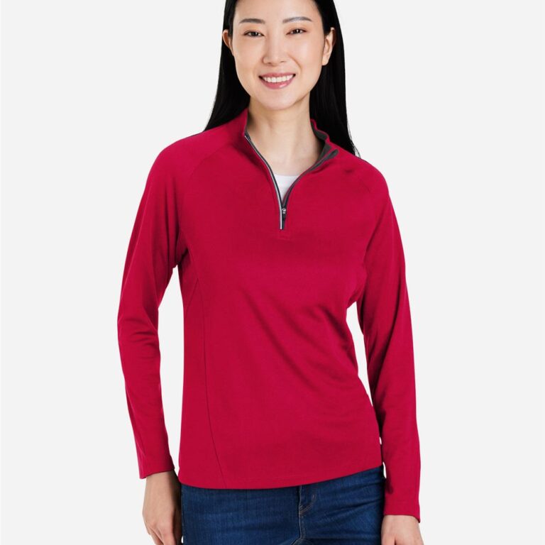 Women's Origin Performance Pique Quarter-Zip Pullover – CE418W