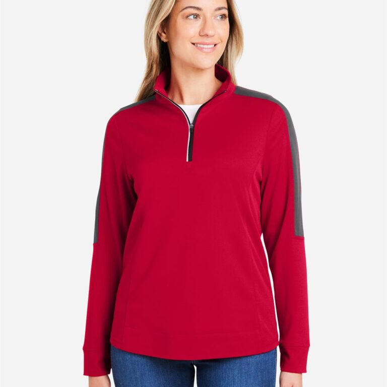 Women's Market Snag Protect Mesh Colorblock Quarter-Zip Pullover – CE404W