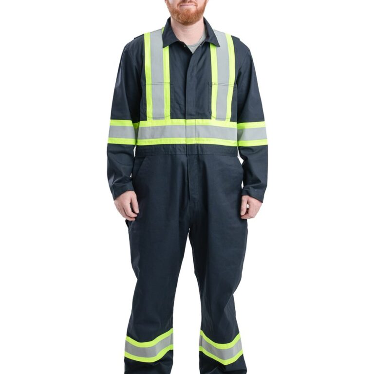 Safety Striped Gasket Unlined Coverall – HVC252