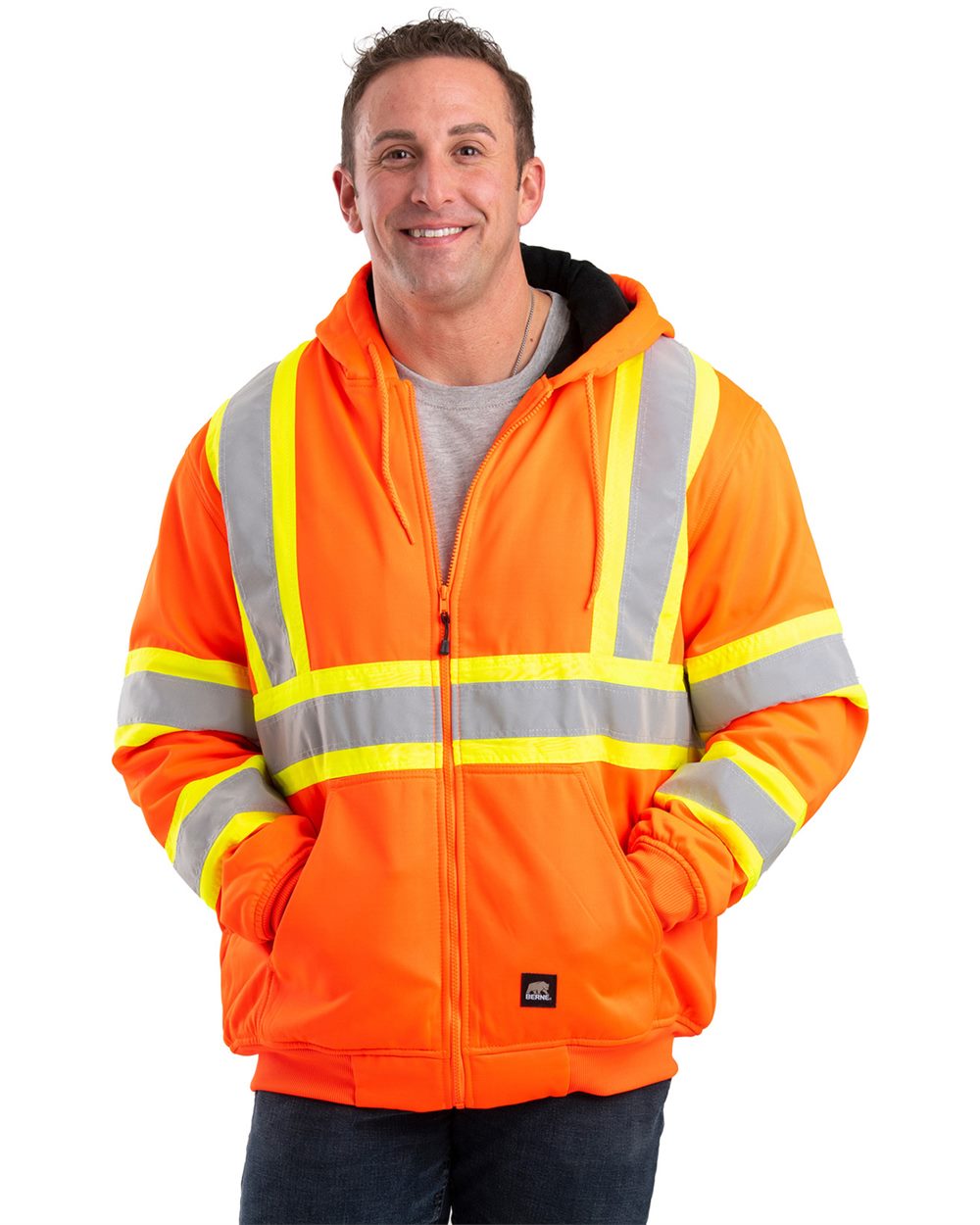 Safety Striped Therman Lined Sweatshirt – HVF024