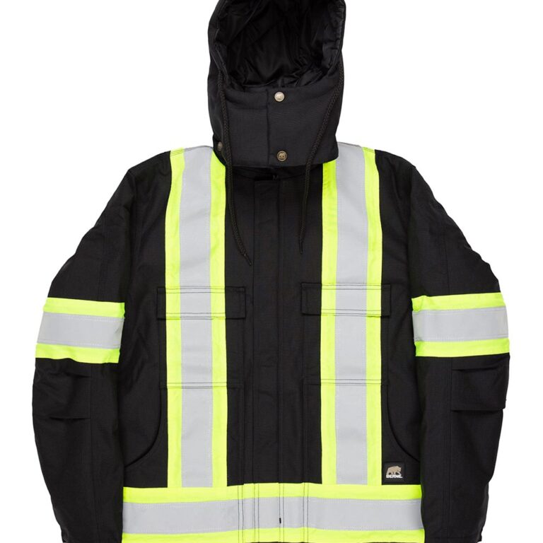 Tall Safety Striped Arctic Insulated Chore Coat – HVNCH3T