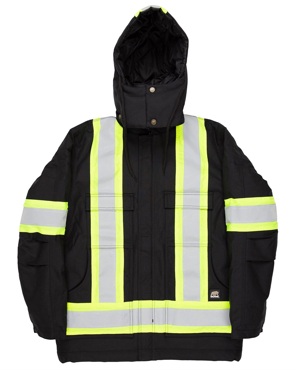 Tall Safety Striped Arctic Insulated Chore Coat – HVNCH3T