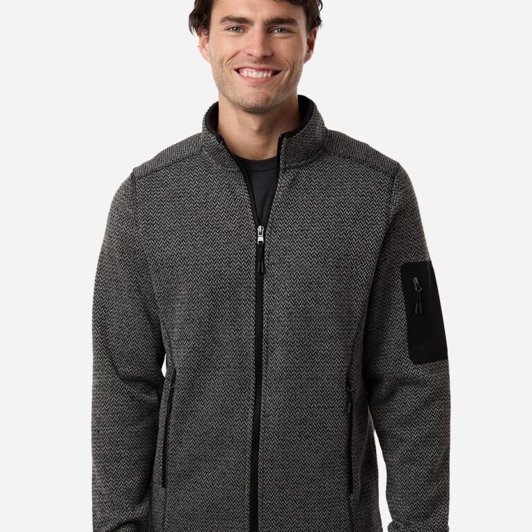 Men's Jasper Jacquard Full-Zip Fleece Jacket – NE730