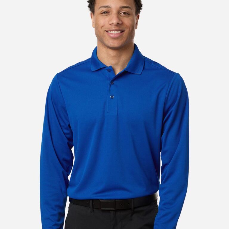 Men's Nova Performance Long Sleeve Pique Polo – CE108L