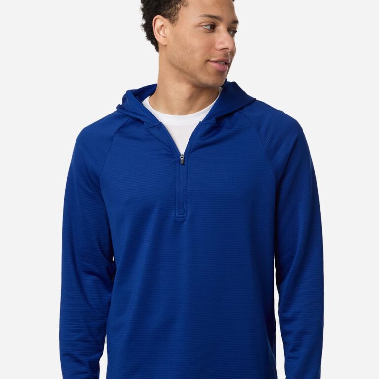 Men's Qualify Quarter-Zip Hooded Pullover – TT200