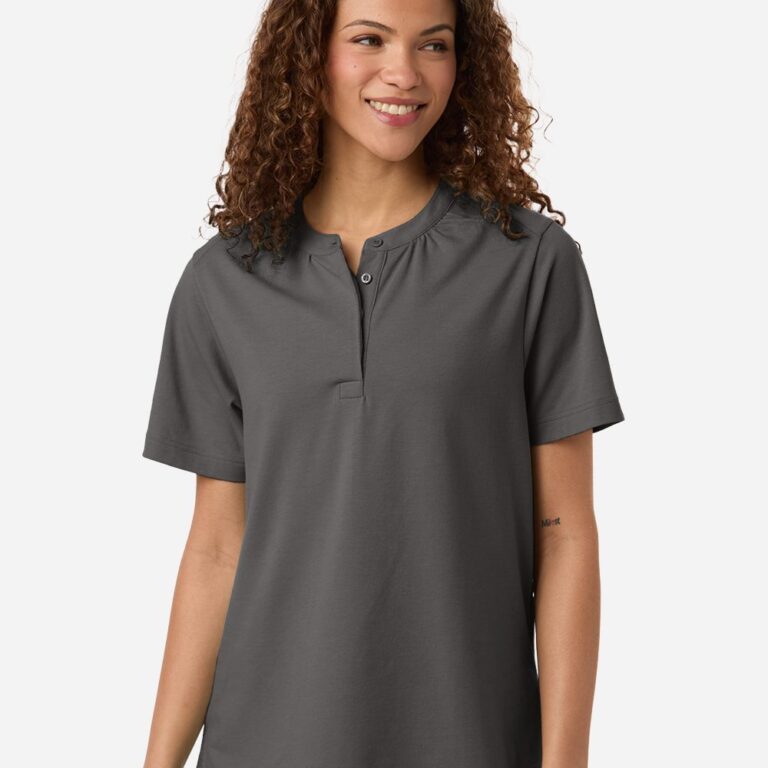 Women's Seaton Pebble Textured Polo – DG102W