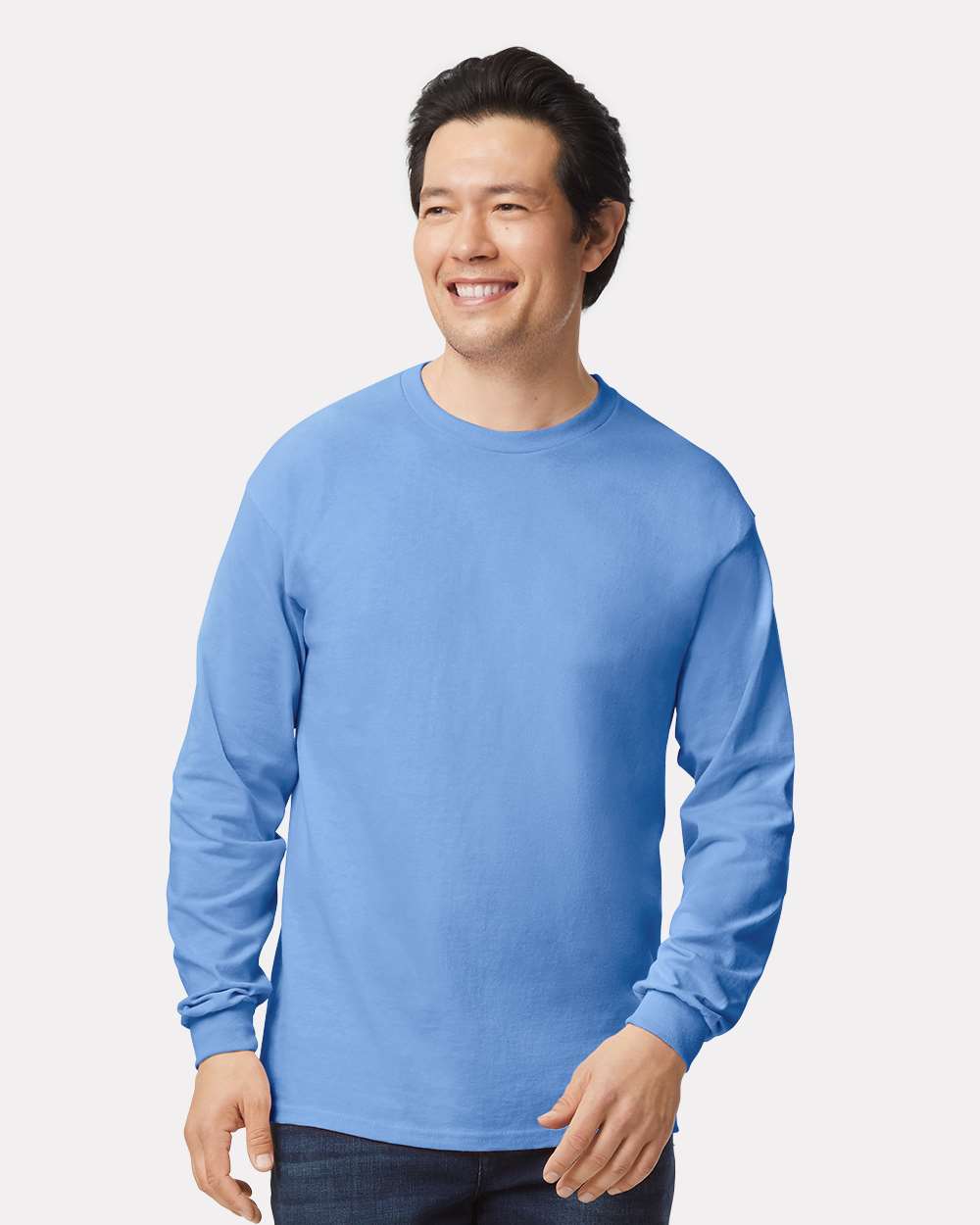 Unisex Ultra Cotton® Long Sleeve T-Shirt – 2400 – Carolina Blue