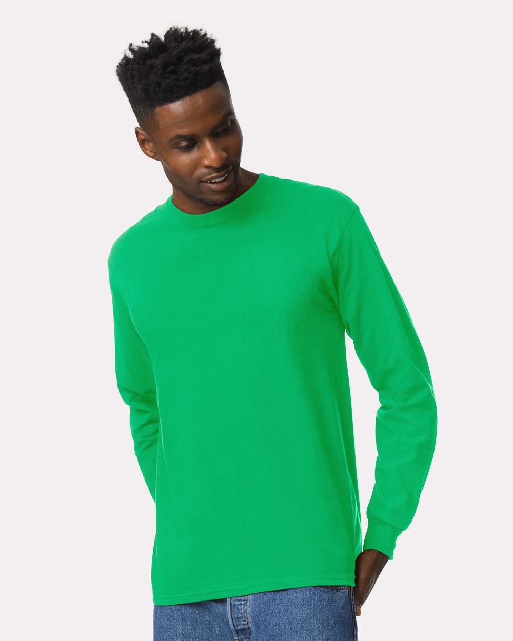 Unisex Ultra Cotton® Long Sleeve T-Shirt – 2400 – Irish Green