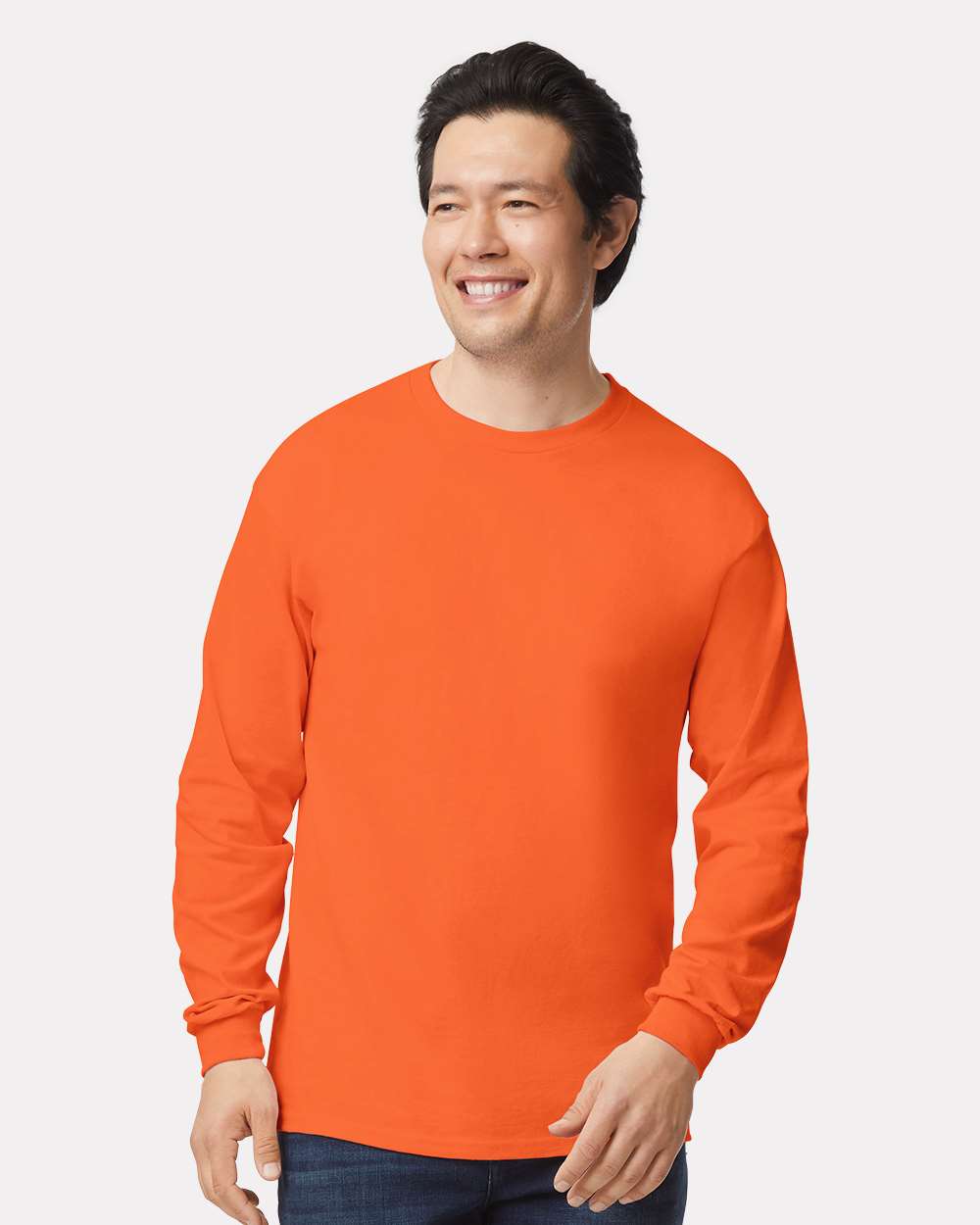 Unisex Ultra Cotton® Long Sleeve T-Shirt – 2400 – Orange