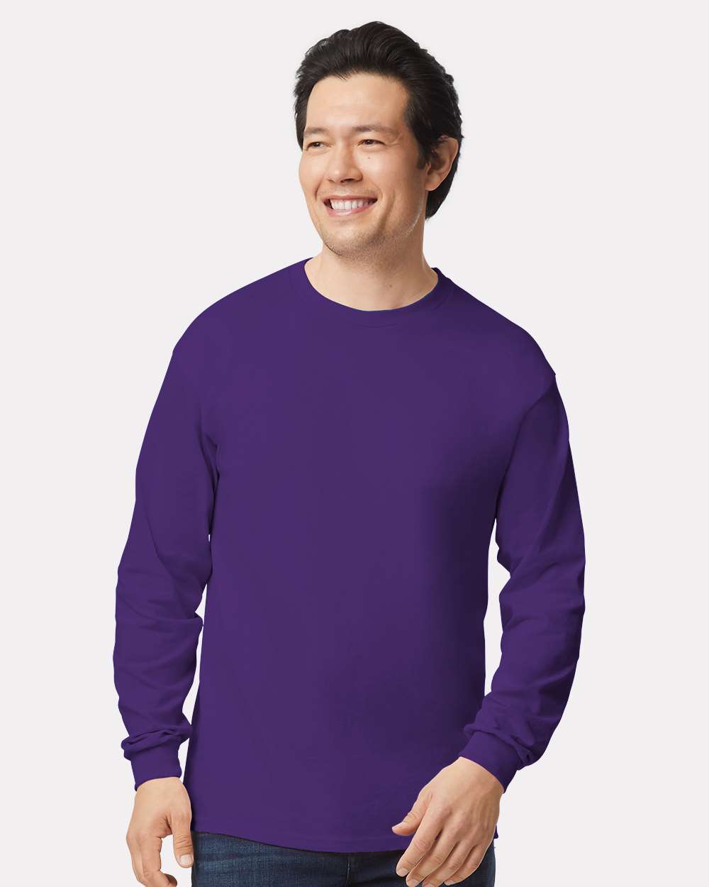 Unisex Ultra Cotton® Long Sleeve T-Shirt – 2400 – Purple