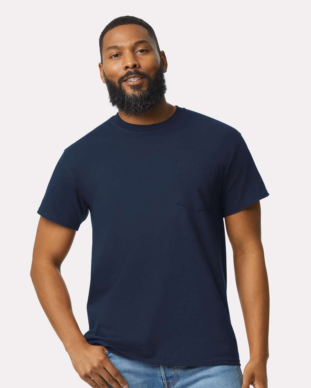 Unisex Ultra Cotton® Pocket T-Shirt – 2300 – Navy