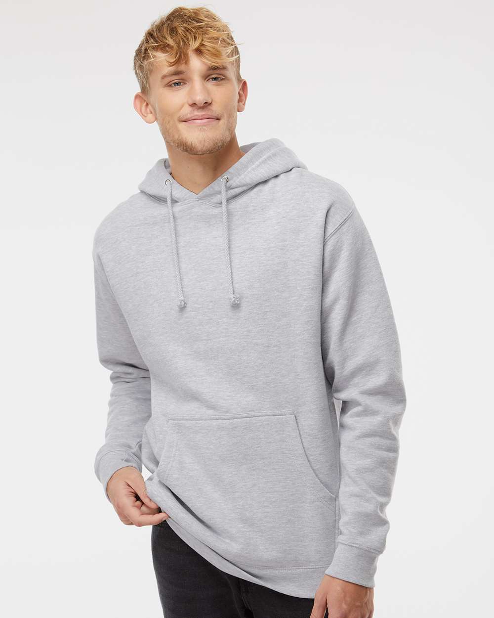 Unisex Heavyweight Hooded Sweatshirt – IND4000 – Grey Heather