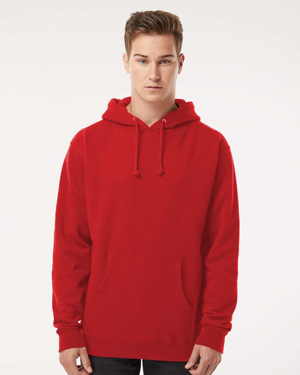 Unisex Heavyweight Hooded Sweatshirt – IND4000 – Red