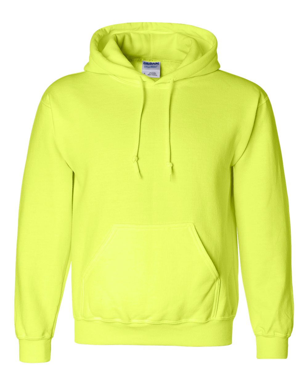 Unisex DryBlend® Hooded Sweatshirt – 12500 – Safety Green