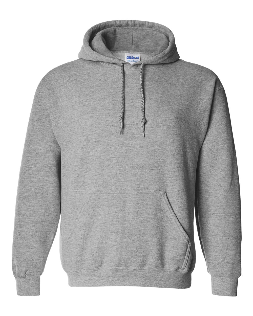 Unisex DryBlend® Hooded Sweatshirt – 12500 – Sport Grey