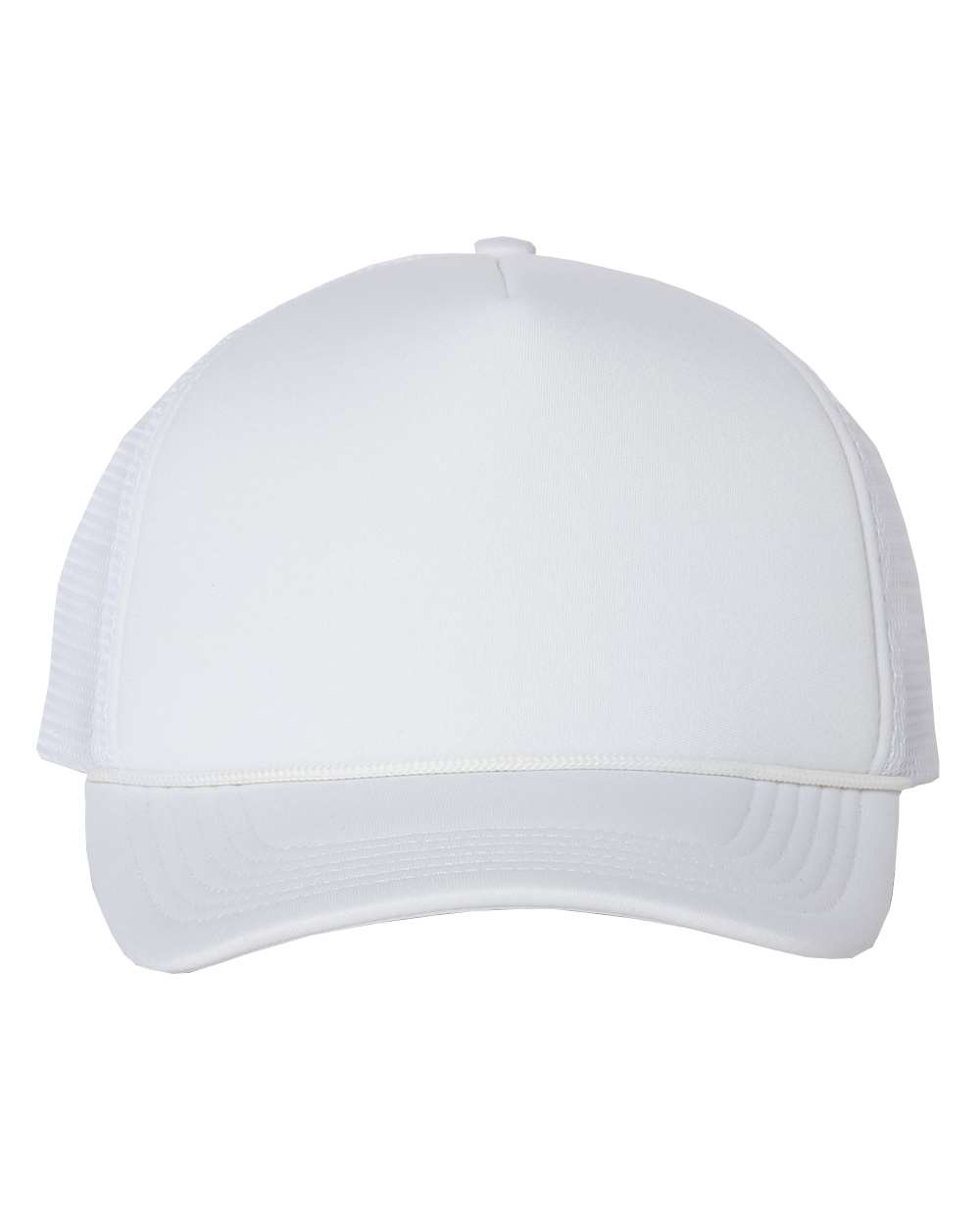 Foam Mesh-Back Trucker Cap – VC700 – White/ White