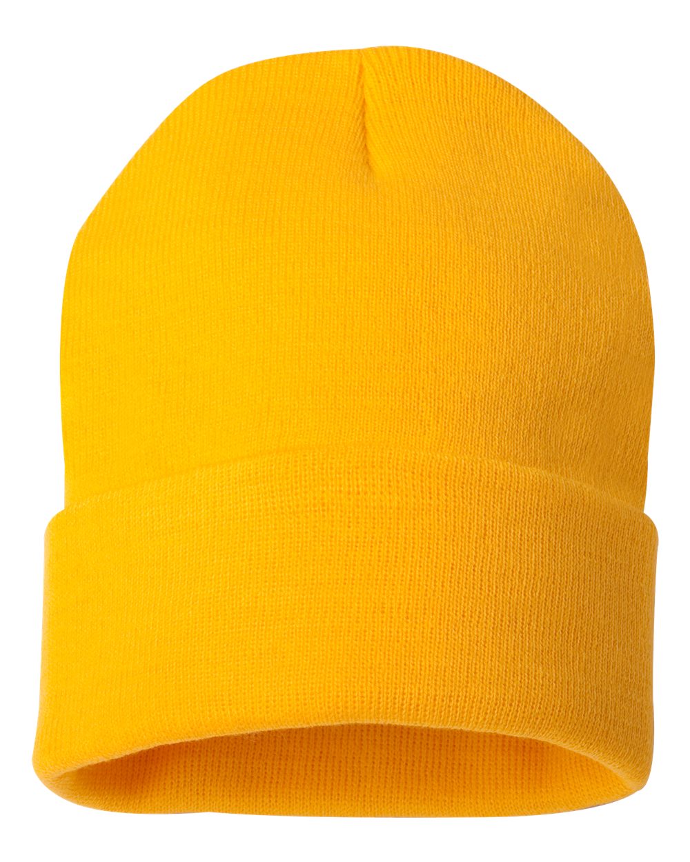 12" Solid Cuffed Beanie – SP12 – Gold