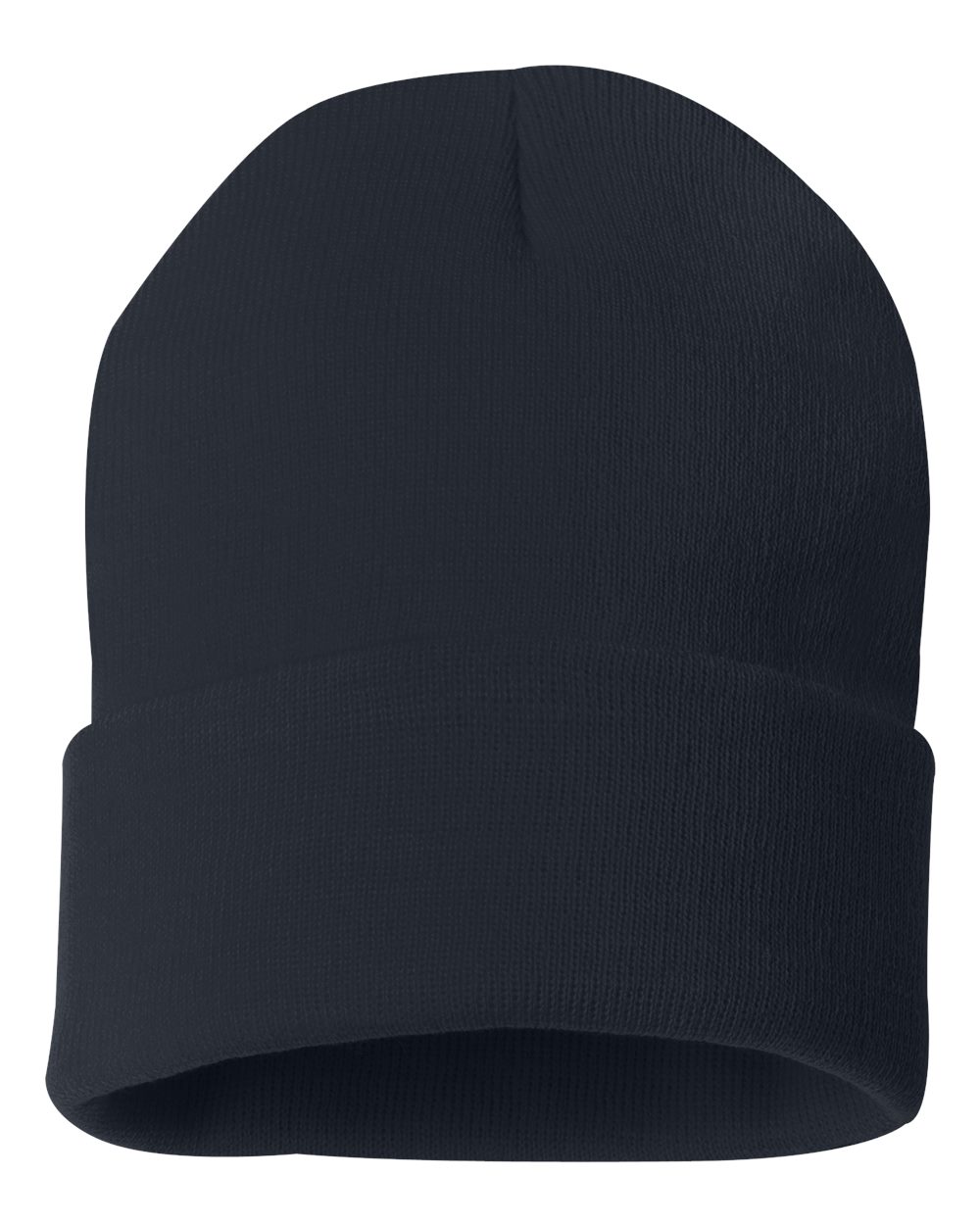 12" Solid Cuffed Beanie – SP12 – Navy