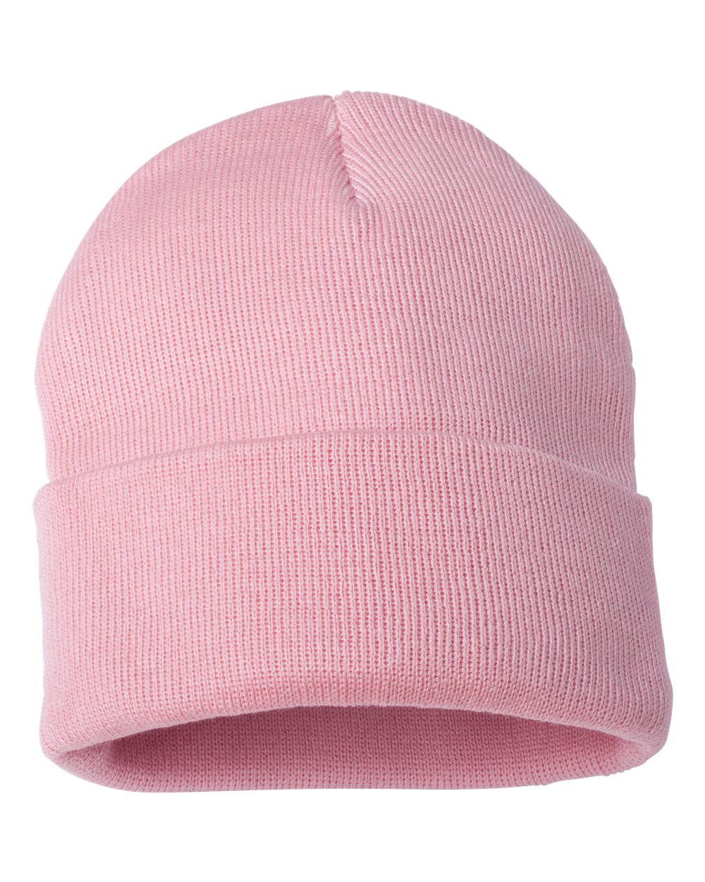 12" Solid Cuffed Beanie – SP12 – Pink