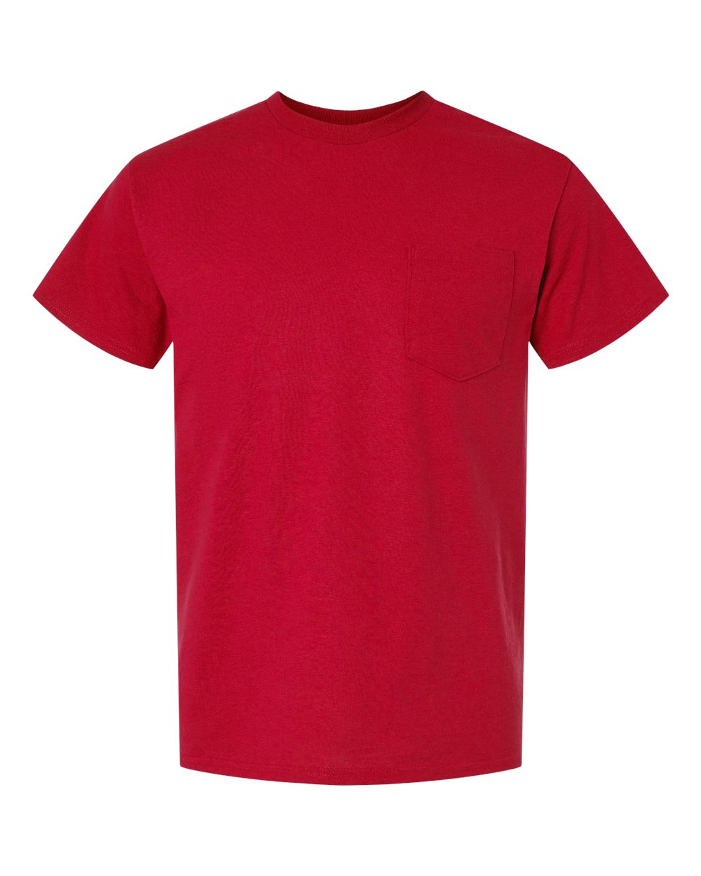 Unisex DryBlend® Pocket T-Shirt – 8300 – Red