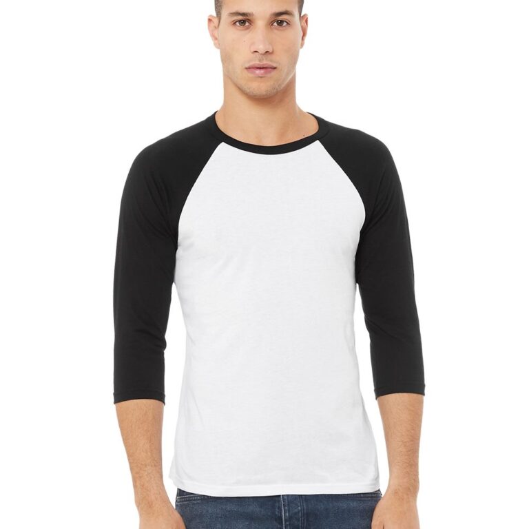 Unisex Three-Quarter Sleeve Baseball Tee – 3200