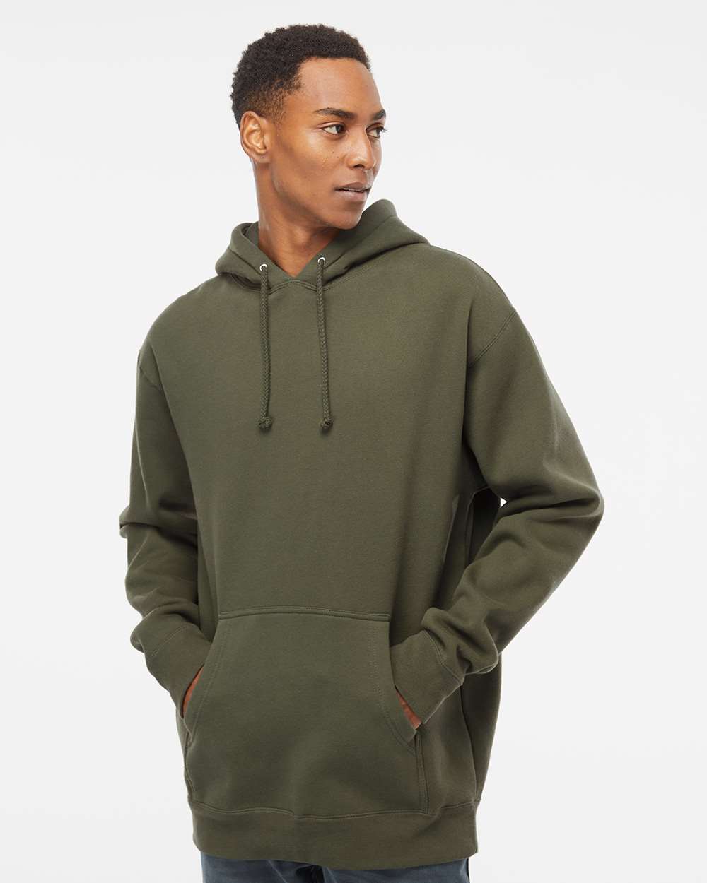 Unisex Heavyweight Hooded Sweatshirt – IND4000 – Army